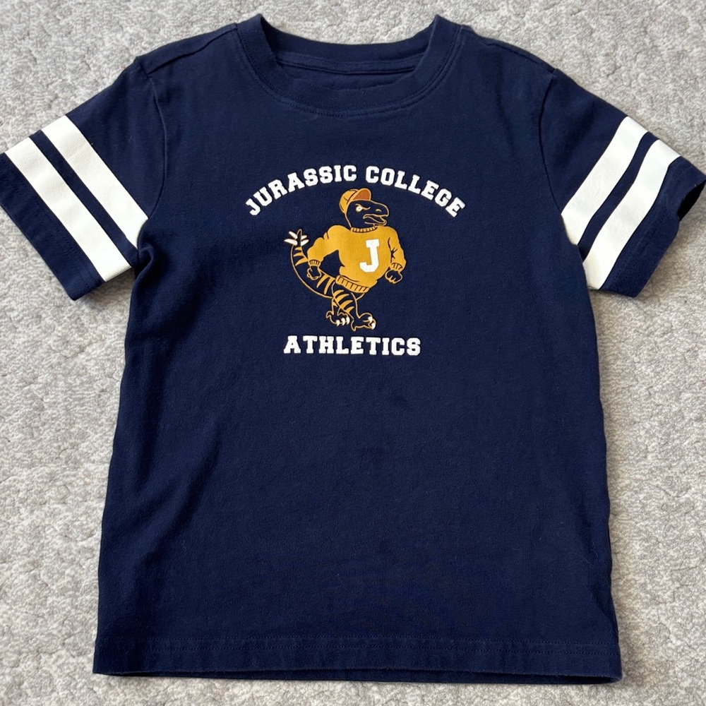 Janie and Jack Blue Jurassic Athletics Tee
